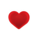 Forma Cupcake Coração Silicone com 6 Peças